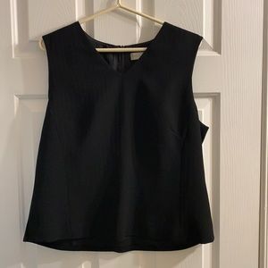 Casual Corner Black Sleeveless Shirt